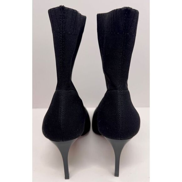 INC International Concepts Sock Booties 9.5 Black Pull On Style Stiletto Heel - Picture 6 of 10